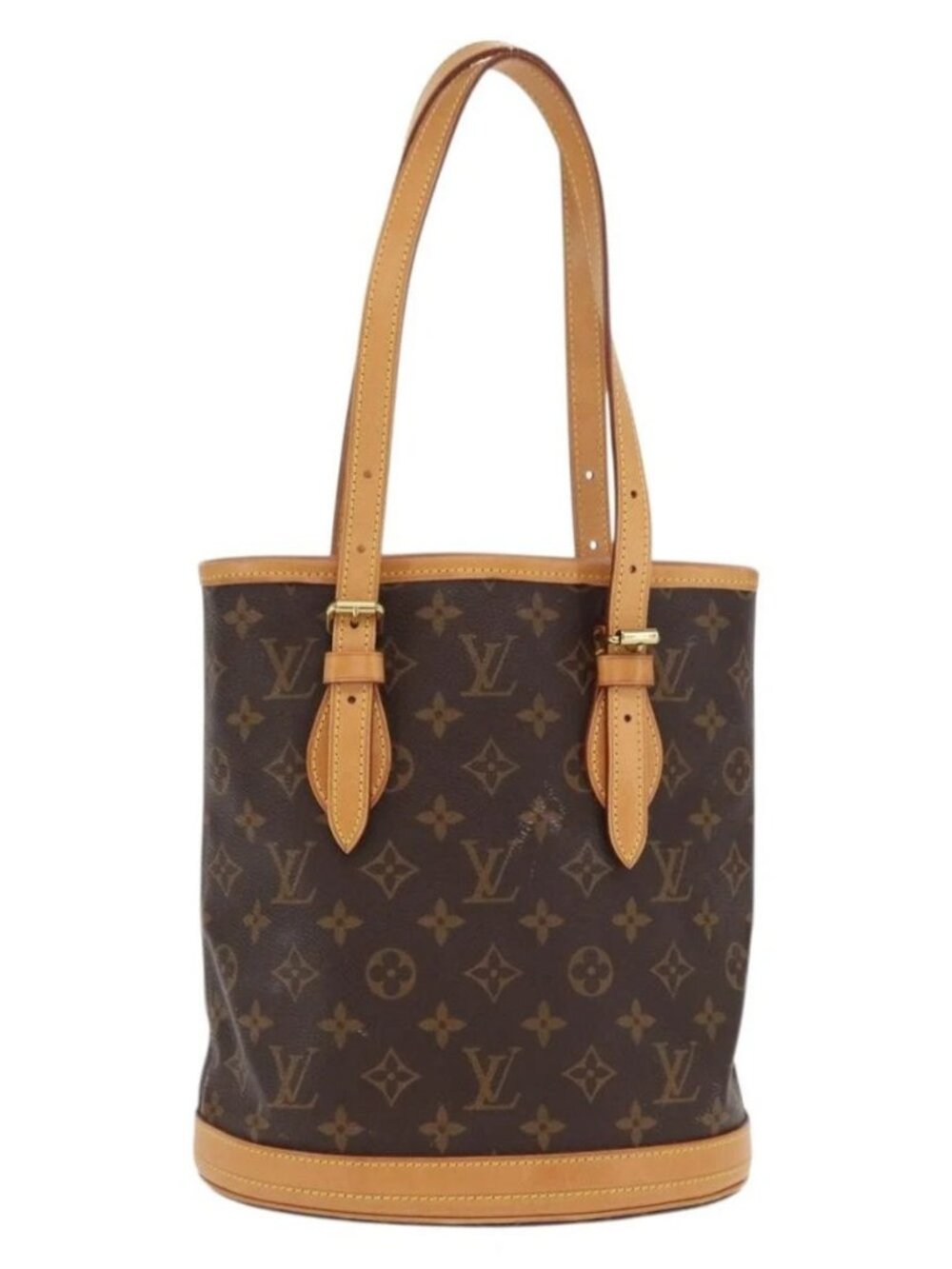 LOUIS VUITTON Monogram Bucket PM Shoulder Bag M42238 LV Auth am9732 - Picture 3 of 16